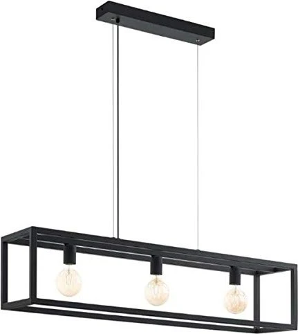 Eglo Elswick Pendelleuchte 3-flammig schwarz