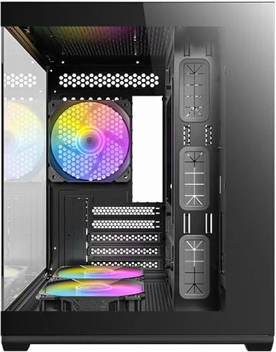 Antec CX60M ARGB, schwarz, Glasfenster