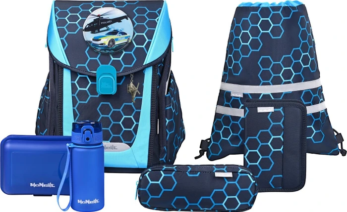McNeill Primo Xagon Schultaschen-Set, 9-tlg.