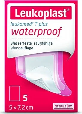 BSN medical Leukoplast Leukomed T plus waterproof weiß, 5 x 7.2cm, 5 Stück