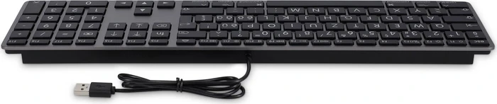 LMP Großschrift Tastatur mit Zahlenblock für Mac, Space Gray, USB, DE