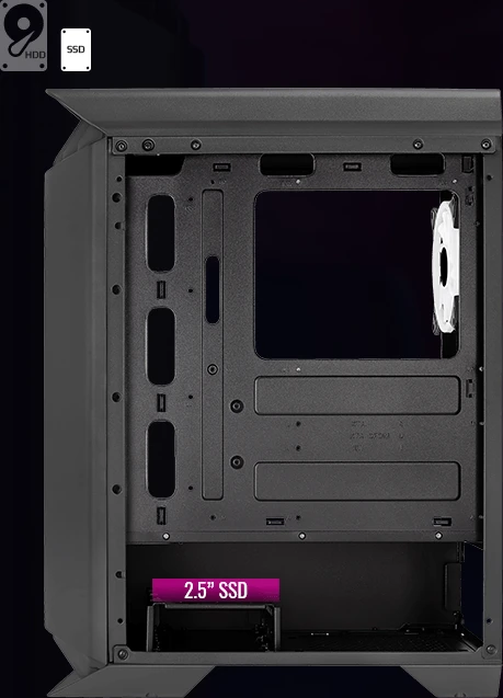 AeroCool Gladiator Duo, Glasfenster