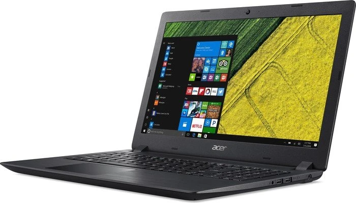 Acer Aspire 3 A315-51-37QQ, schwarz, Core i3-6006U, 8GB RAM, 256GB SSD, DE