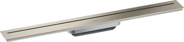 Hansgrohe Axor Drain Duschrinne, Fertigset 700 zur Wandmontage, brushed nickel