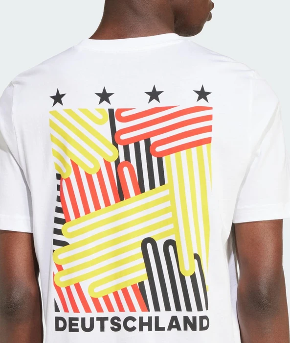 adidas Germany Football Fan Graphic T-Shirt kurzarm weiß (Herren)