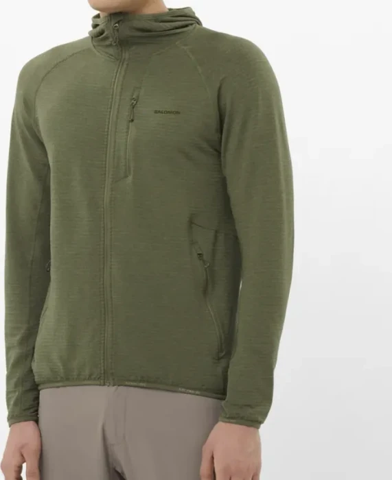 Salomon Essential Lightwarm Hooded Jacke grape leaf (Herren)