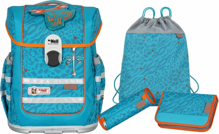 McNeill Ergo Complete Orange Schultaschen-Set, 4-tlg.