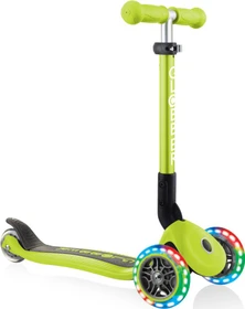 Globber Foldable Lights Kickboard lime green