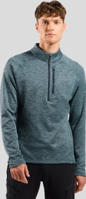 Odlo Tencia Midlayer Half Zip Funktionsshirt langarm provincial blue melange (Herren)