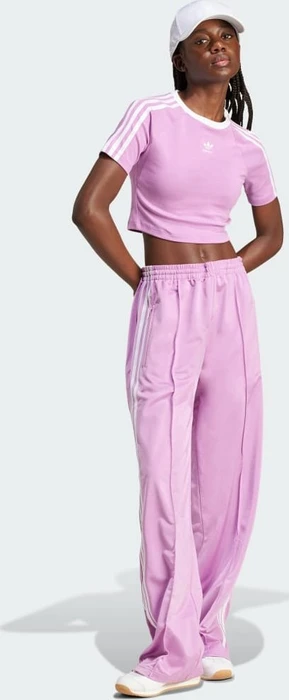 adidas 3-Streifen Baby T-Shirt kurzarm preloved purple (Damen)