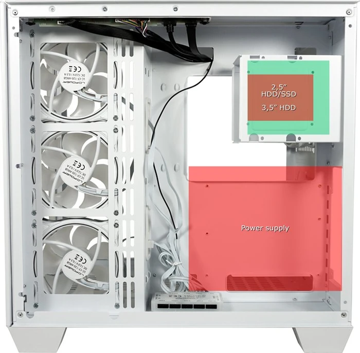 LC-Power Gaming 807W Stormwatch_X, weiß, Glasfenster