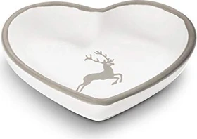 Gmundner Keramik Grauer Hirsch Herzschale