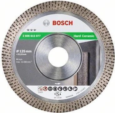 Bosch Professional Best for Hard Ceramic Diamanttrennscheibe, 125x1.4x22.23mm, 1 Stück