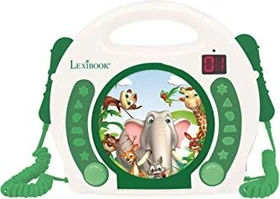 Lexibook RCDK100ANX Tragbarer Tier-CD-Player mit Mikrofonen