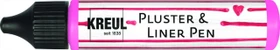 Kreul Pluster & Liner Pen Effektfarbe, pink, 29ml