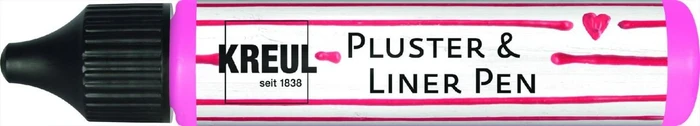 Kreul Pluster & Liner Pen Effektfarbe, pink, 29ml