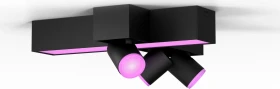 Philips Hue White and Color Ambiance Centris Cross 3 Spot 4-flammig schwarz