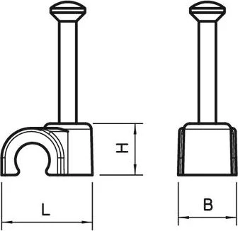 OBO Bettermann ISO-Nagel-Clip Typ 2009 LGR