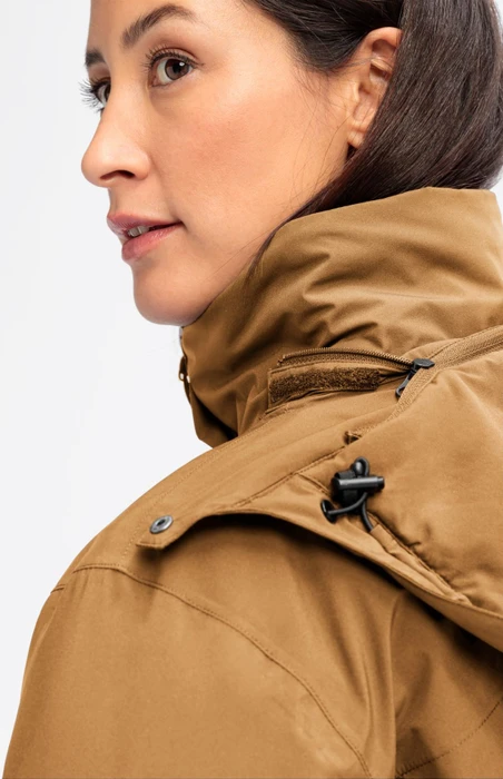 Maier Sports Metor Funktionsmantel brandy punch (Damen)