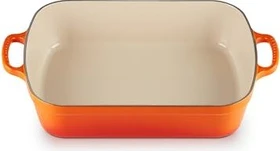 Le Creuset Bratreine aus Gusseisen 40.2x25.9cm 4.9l ofenrot