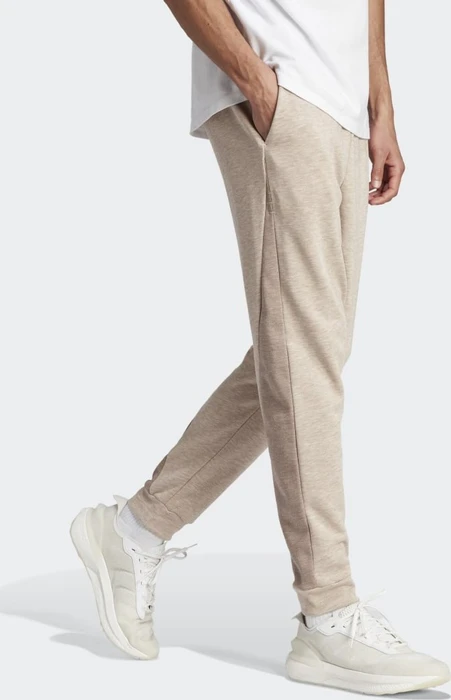 adidas Mélange Trainingshose lang wonder beige mel./trace brown mel. (Herren)