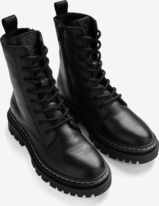 Tamaris Lederstiefelette schwarz (Damen)