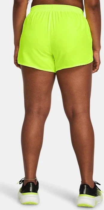 Under Armour Fly By 8cm Hose kurz high vis yellow/reflective (Damen)