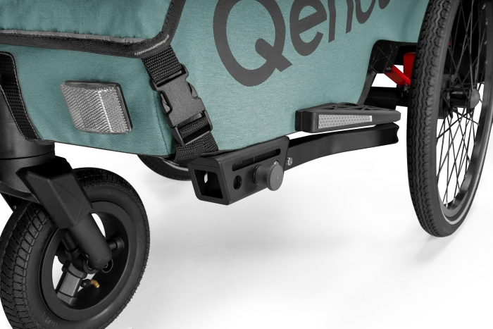 Qeridoo QUPA 2 Plus Fahrradanhänger mineral blue (Modell 2024)