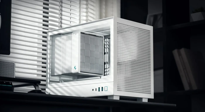 DeepCool CH160, weiß, Glasfenster, Mini-ITX