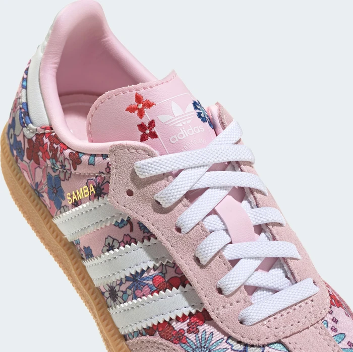 adidas Samba OG x Liberty London Comfort Closure Elastic Lace clear pink/cloud white/gum (Junior)