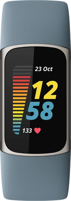 Fitbit Charge 5 Aktivitäts-Tracker steel blue/platinum