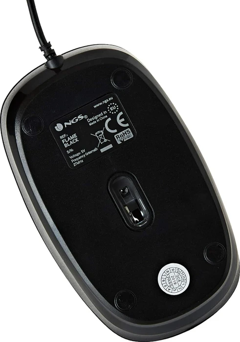 NGS Flame Wired Mouse schwarz, USB