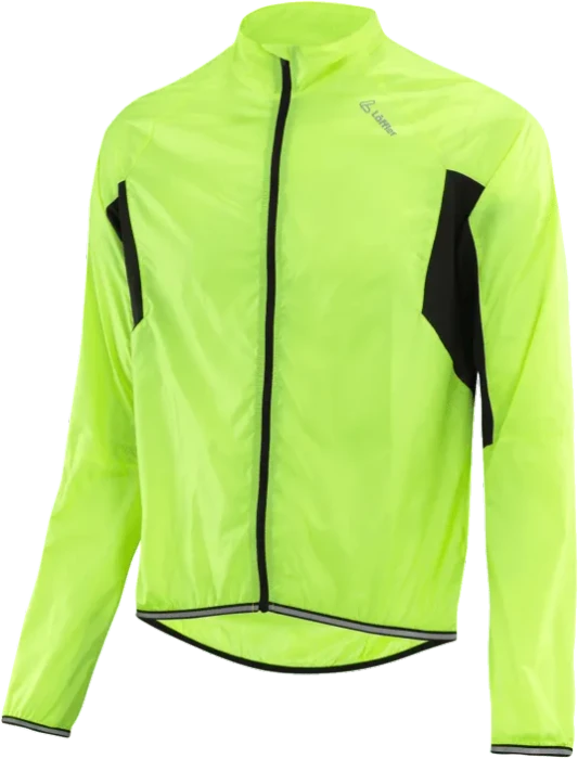 Löffler Windshell Fahrradjacke neon yellow (Herren)