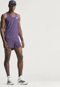 adidas Adizero Singlet Laufshirt ärmellos aurora plum/noble ink (Herren)