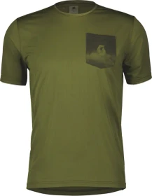 Scott Gravel 20 Trikot kurzarm fir green/schwarz (Herren)
