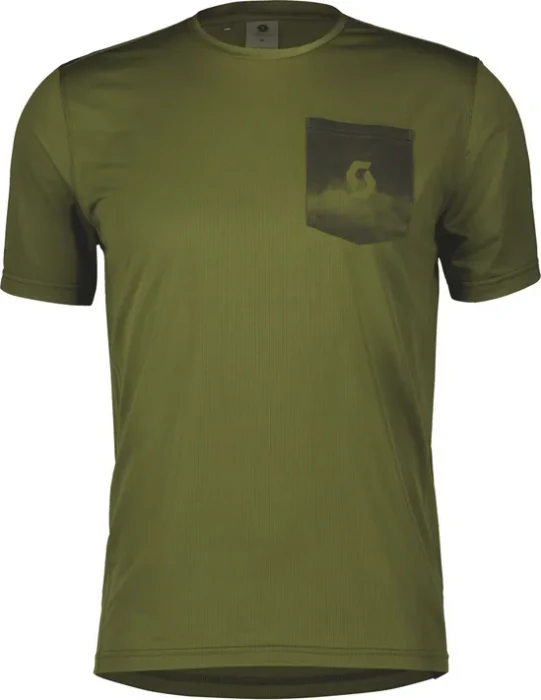 Scott Gravel 20 Trikot kurzarm fir green/schwarz (Herren)
