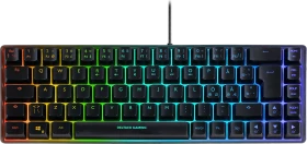 Deltaco Gaming DK240 Mini, 60%, schwarz, LEDs RGB, semi-transparent, USB, DE (GAM-158-DE)