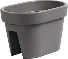Prosperplast Lofly Railing Blumenkübel 39.6x26.6cm Steingrau