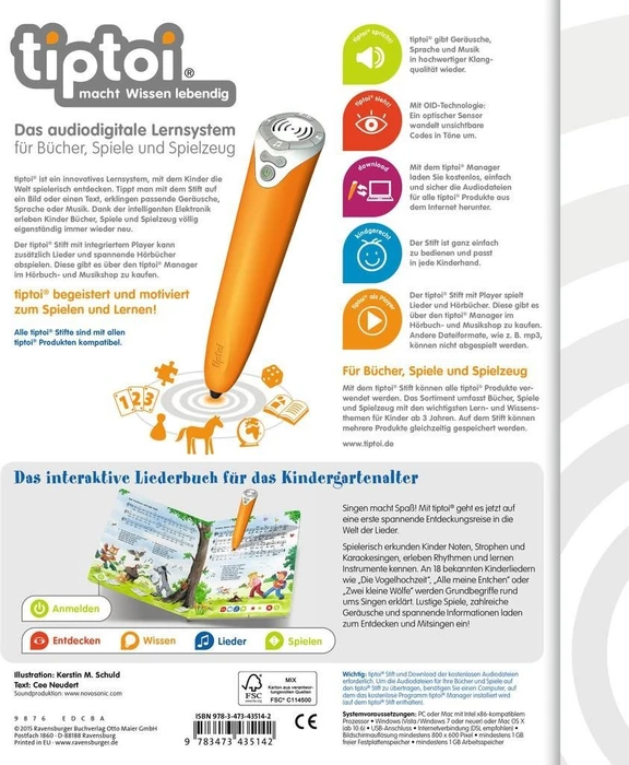 Ravensburger tiptoi Buch: Meine schönsten Kinderlieder