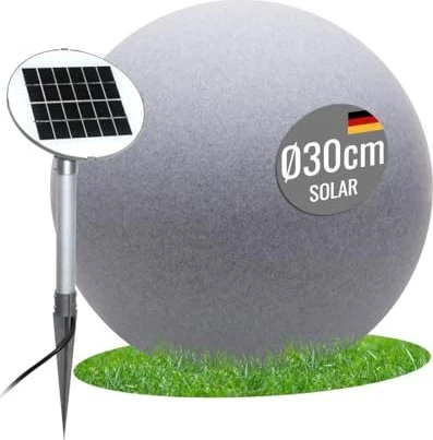 8 seasons design Shining Globe Solar 30cm weiß