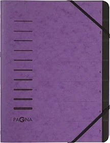 Pagna Ordnungsmappe, 7 Fächer, A4, aubergine