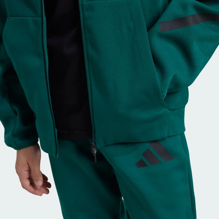 adidas Z.N.E. Zip Hoodie collegiate green/black (Junior)