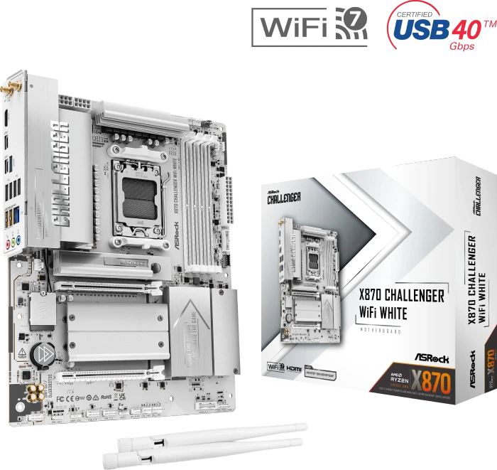 ASRock X870 Challenger WiFi White (AMD AM5)