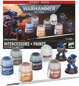Games Workshop Warhammer 40.000 - Space Marines - Intercessors & Paints