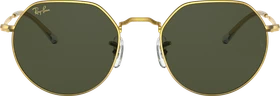 Ray-Ban RB3565 Jack 53mm polished gold/green