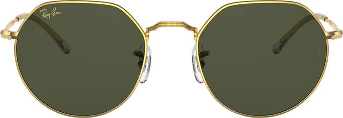 Ray-Ban RB3565 Jack 53mm polished gold/green