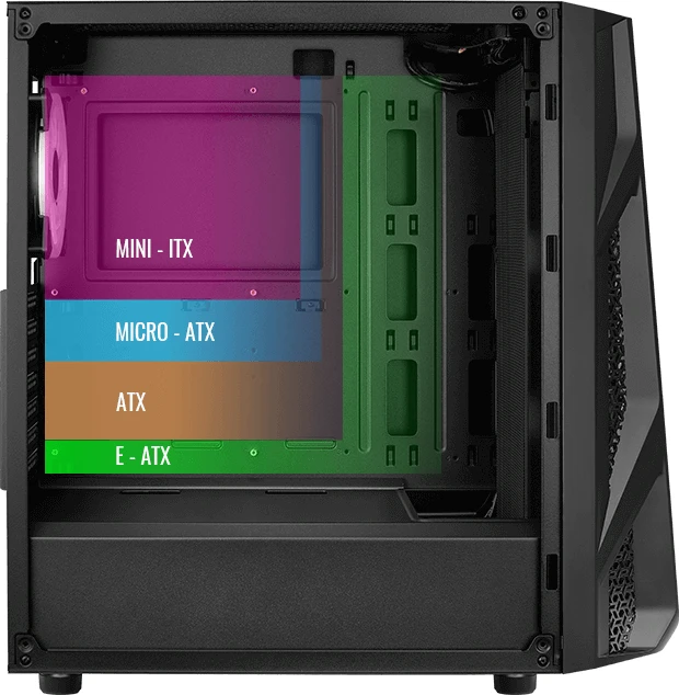 AeroCool AirHawk Duo ARGB, Glasfenster