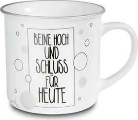Nici Kaffeetasse Beine hoch und Schluss für heute 400ml metallic