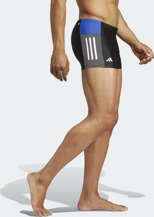 adidas Colorblock 3-Streifen Badehose black/semi lucid blue/white (Herren)
