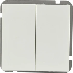 uniTEC VALENCIA Serie 801 Doppel-/Wechselschalter, alpinweiß